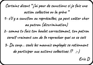 S&rsquo;associer à un mouvement syndical est sans risque, au contraire