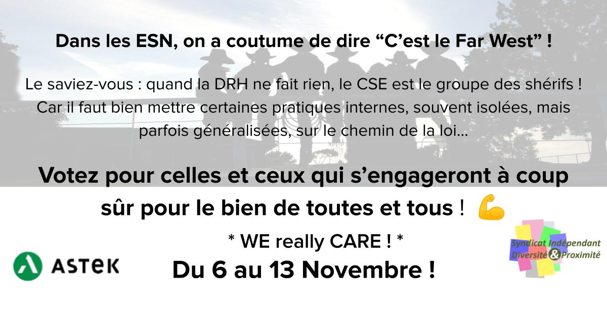 Chez Astek, les candidats au CSE sont
